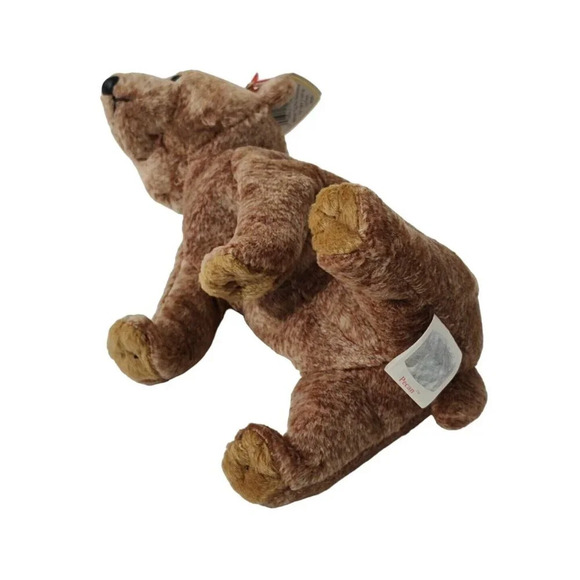 Vintage 1999 Ty Beanie Babies Pecan Bear Plush Stuffed Animal Brown Hang Tag - Picture 4 of 9